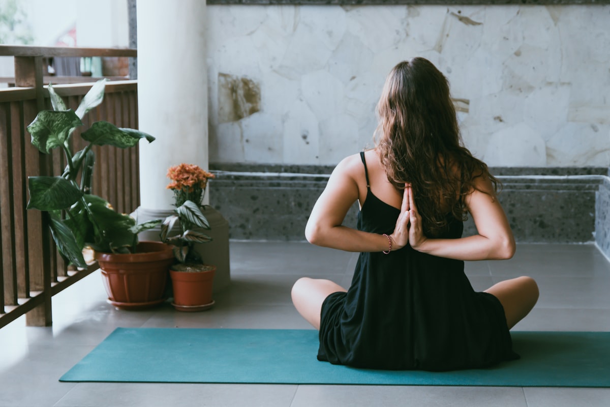 Breath work and pranayama technique demonstration
